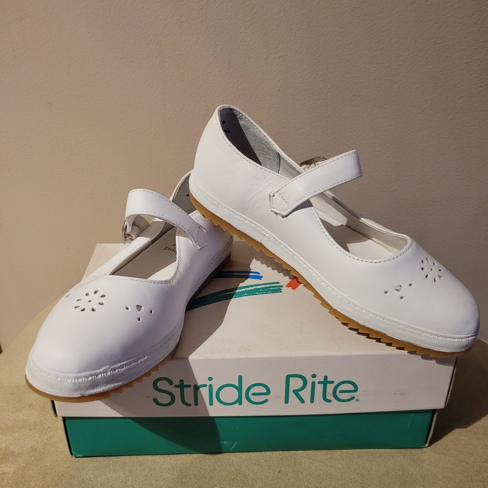 Stride Rite White Kids Mary Jane Shoes